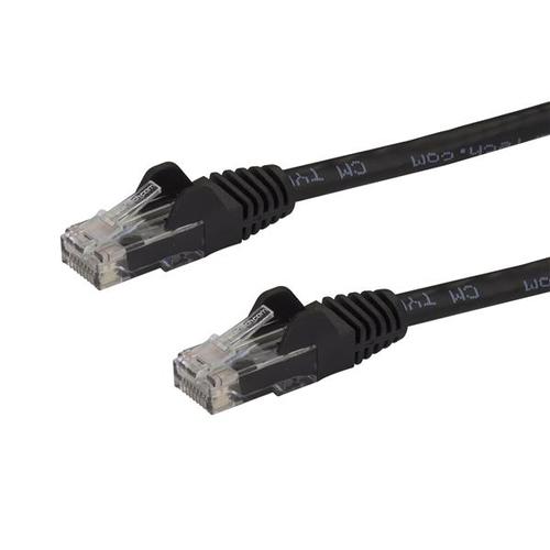 StarTech.com Cable de conexión UTP Cat6 negro sin enganche de 100 pies - N6PATCH100BK