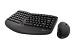 Klip Xtreme - Keyboard and mouse set - Spanish - Wireless - 2.4 GHz / USB - Black - Ergonomic-Compact - KBK-510