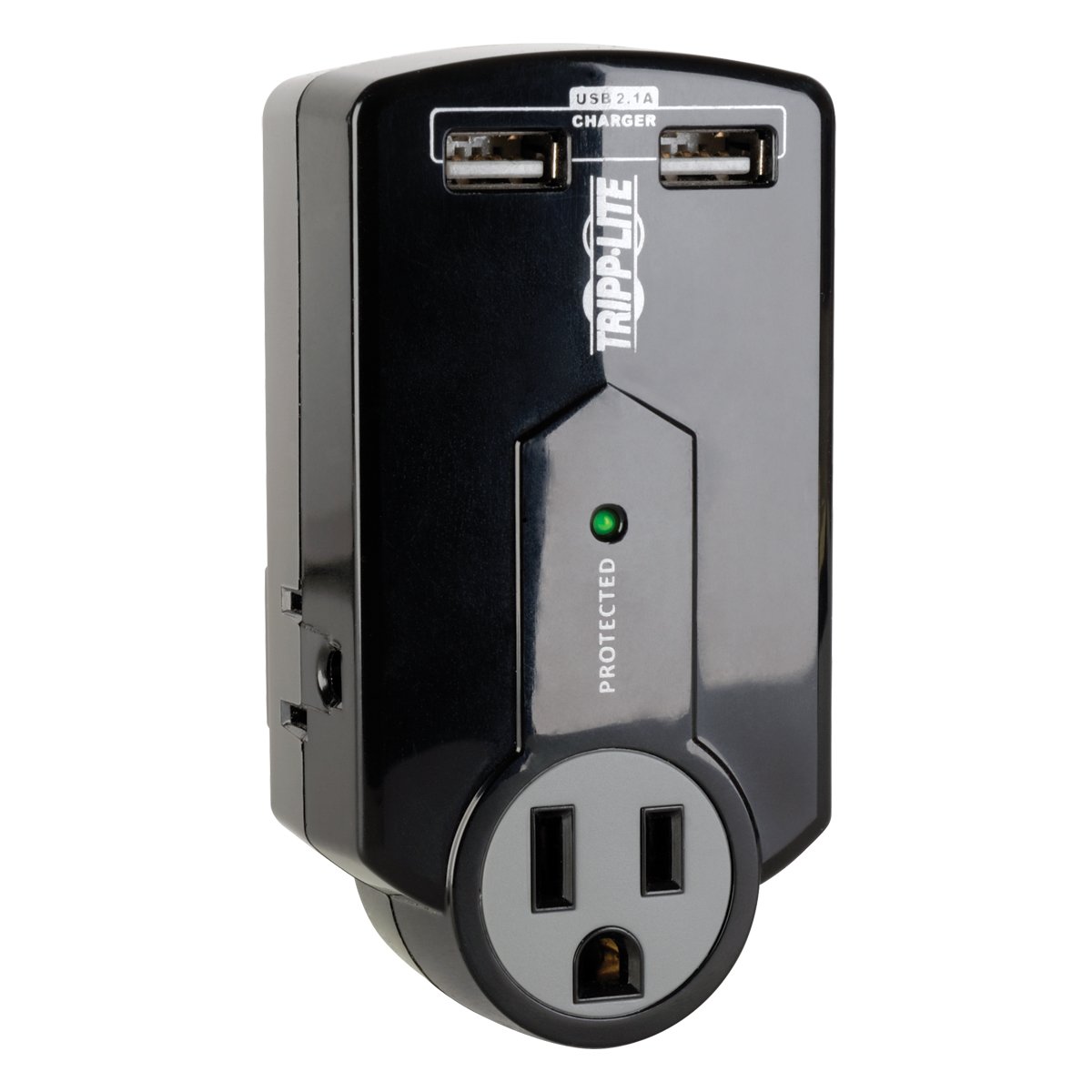 Protect It! 3-Outlet Surge Protector, Direct Plug-In, 540 Joules, 2.1A USB Charger - SK120USB 