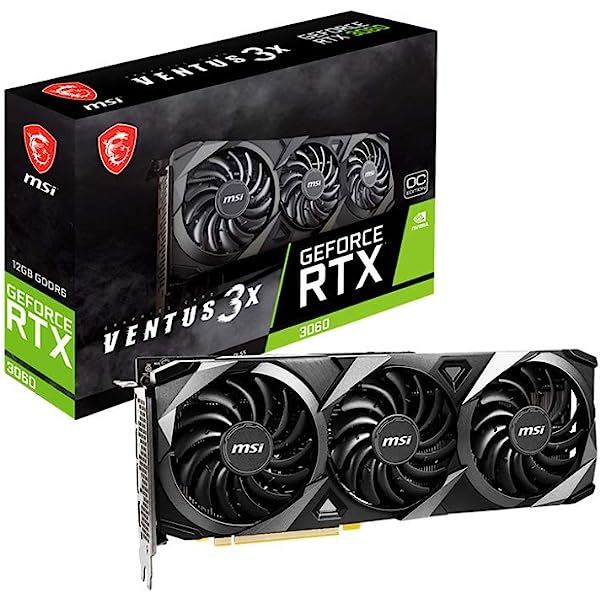 TARJETA DE VIDEO MSI RTX 3060 V ENTUS 3X 12GB OC GDDR6 3 DP/HDMI UPC 0824142240113 - GEFORCE RTX 3060 VEN