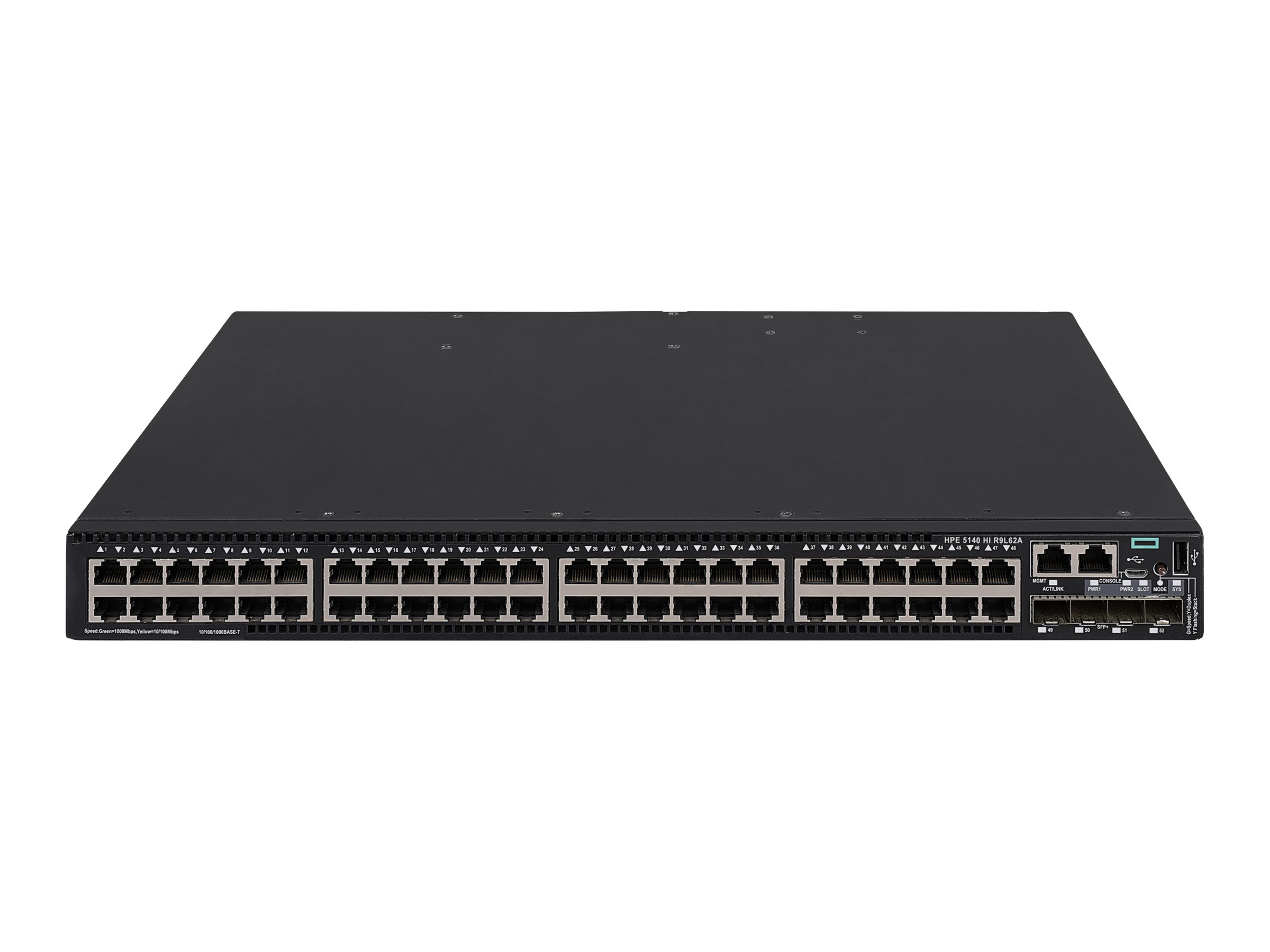 HPE FlexNetwork 5140 Gestionado L3 Gigabit Ethernet 10/100/1000 Energía Sobre Ethernet PoE 1U R9L62A - HEWLETT PACKARD