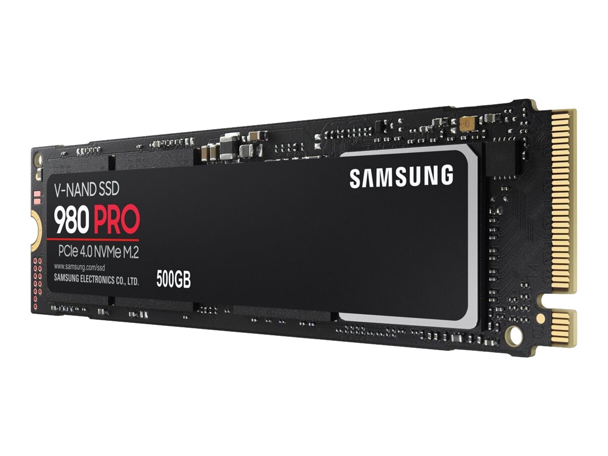 Samsung 980 PRO MZ-V8P500B/AM 500GB Solid State Drive - M.2 2280 Internal - PCI Express NVMe (PCI Express NVMe 4.0 x4) MZ-V8P500B UPC 887276404271 - MZ-V8P500B