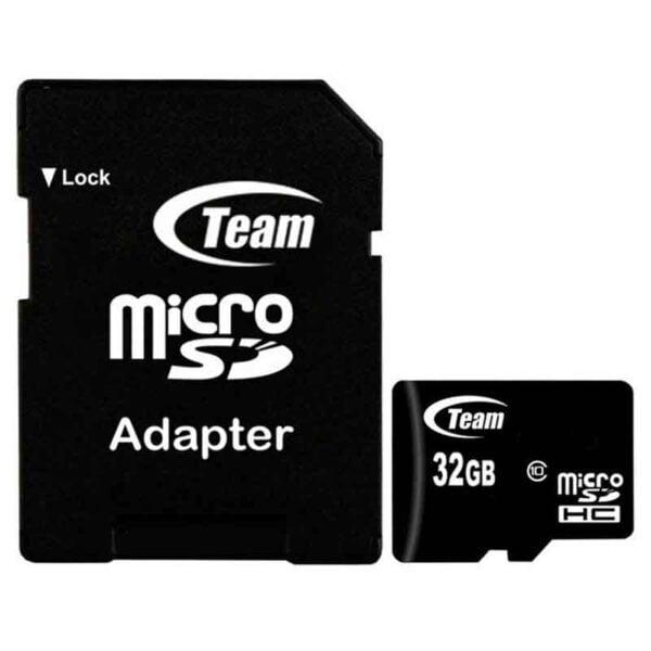 Memoria Micro Sd Teamgroup Hc 32Gb Cl10 U1 100Mbs Con Adaptador Negro Tusdh32Gcl10U03 - TEAM GROUP
