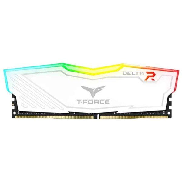 Memoria Ram Dimm Teamgroup T Force Delta Rgb 32Gb 16Gbx2 Ddr4 3200 Mhz Blanco Tf4D432G3200Hc16Fdc01 - TEAM GROUP
