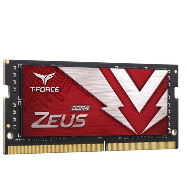 MEMORIA RAM SODIMM TEAMGROUP T FORCE ZEUS 16GB DDR4 3200 MHZ PC4 25600 1.20 V  ROJO TTZD416G3200HC22 - TTZD416G3200HC22-S01