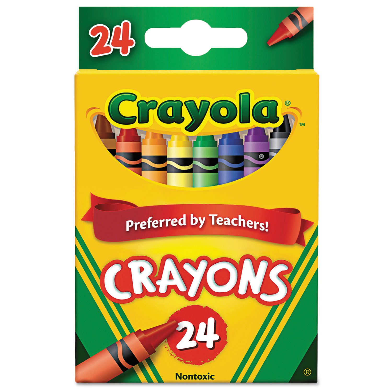 Crayones Crayola Estándar 9.21 cmx.7.9 c Coloración más fácil y colores más reales, colores varios                                                                                                                                                                                                       m 24 piezas                              - 523024