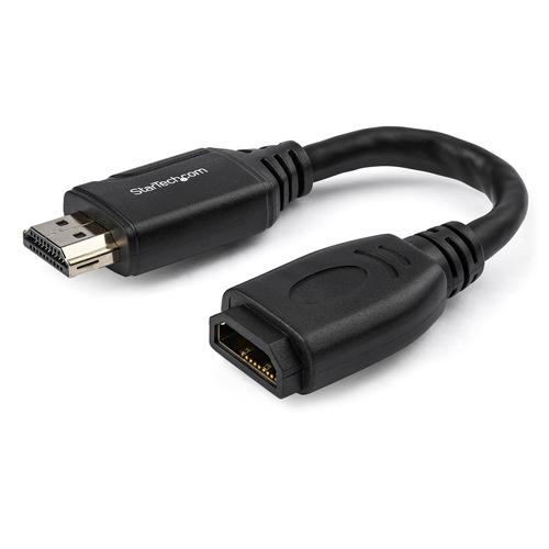 CABLE HDMI 2.0 DE 15 CM CON CONECTORES DE AGARRE - 4K 60HZ UPC 0065030882187 - HD2MF6INL