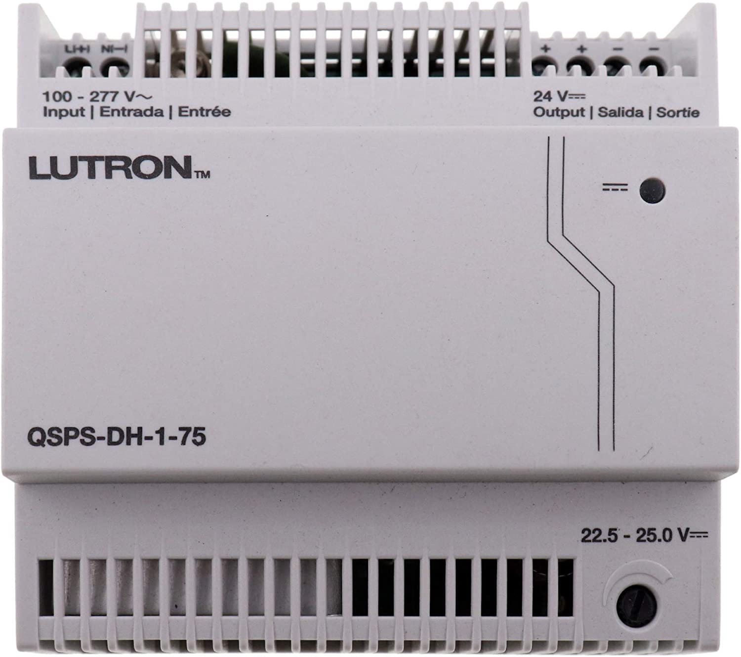 24 VDC DIN alimentador para procesador y enlace 25 Amp QSPSDH175 - LUTRON ELECTRONICS