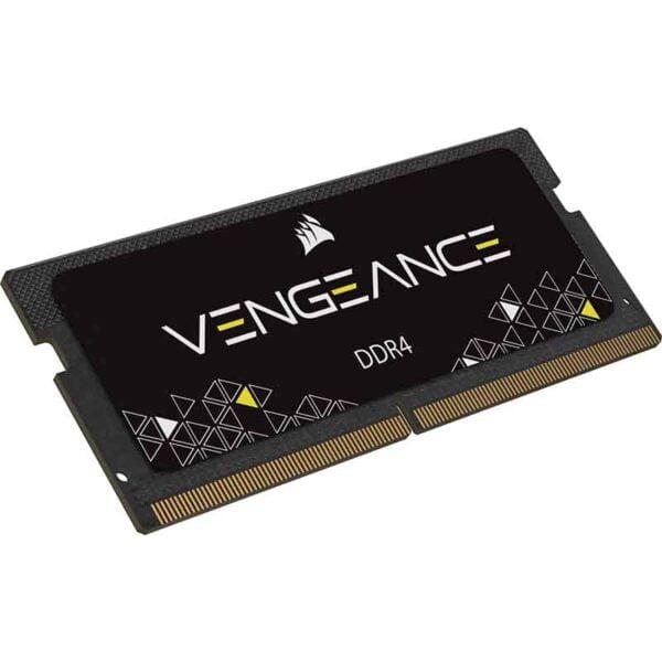 MEMORIA RAM CORSAIR SODIMM DDR4 2666MHZ 16GB VENGANCE SERIES 16 NEGRO CMSX16GX4M1A2666C18 - CMSX16GX4M1A2666C18