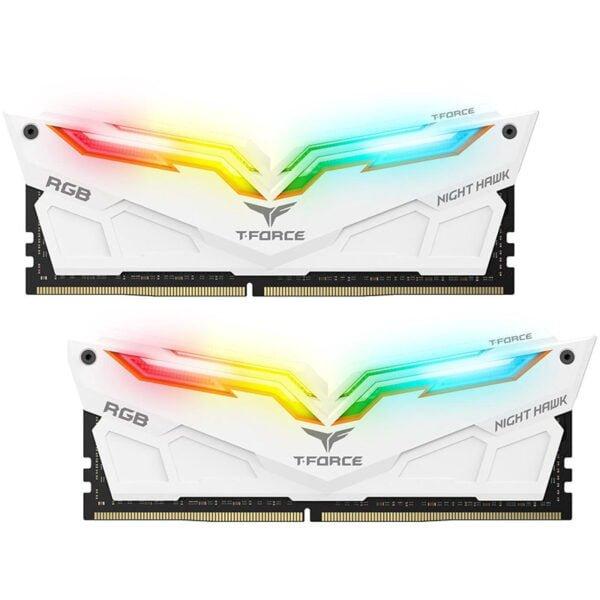 MEMORIA RAM DIMM TEAMGROUP T FORCE NIGHT HAWK RGB 32GB 16GBX2 DDR4 3200 MHZ TF15D432G3200HC16CDC01 - TF15D432G3200HC16CDC01