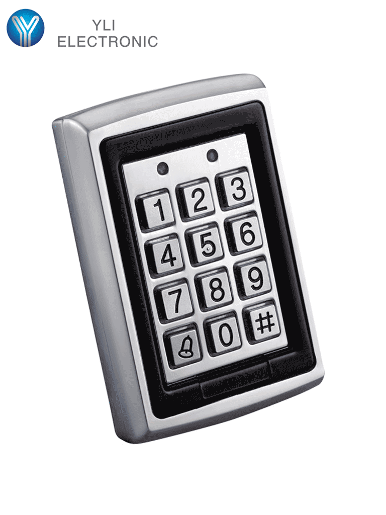 YLI YK568L - Teclado para control de acceso / Salidas  NC y NO / Exterior e interior / 500 Usuarios password o tarjeta  ID / #TERROR - YLI