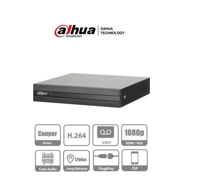 DVR DAHUA XVR1A04 4 CANALES HDCVI PENTAHIBRIDO 1080P LITE/720P/6TB/P2P - XVR1A04