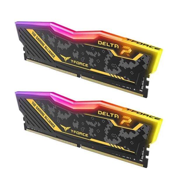 MEMORIA RAM DIMM TEAMGROUP TFORCE DELTA TUF GAMING RGB 64GB 32GBX2 DDR4 3200MHZ CAMUFL TF9D464G3200H - TEAM GROUP