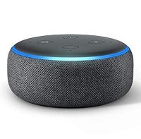 Amazon Echo Dot - Smart speaker - Charcoal black - 3rd Gen - B07PDHSVQ9