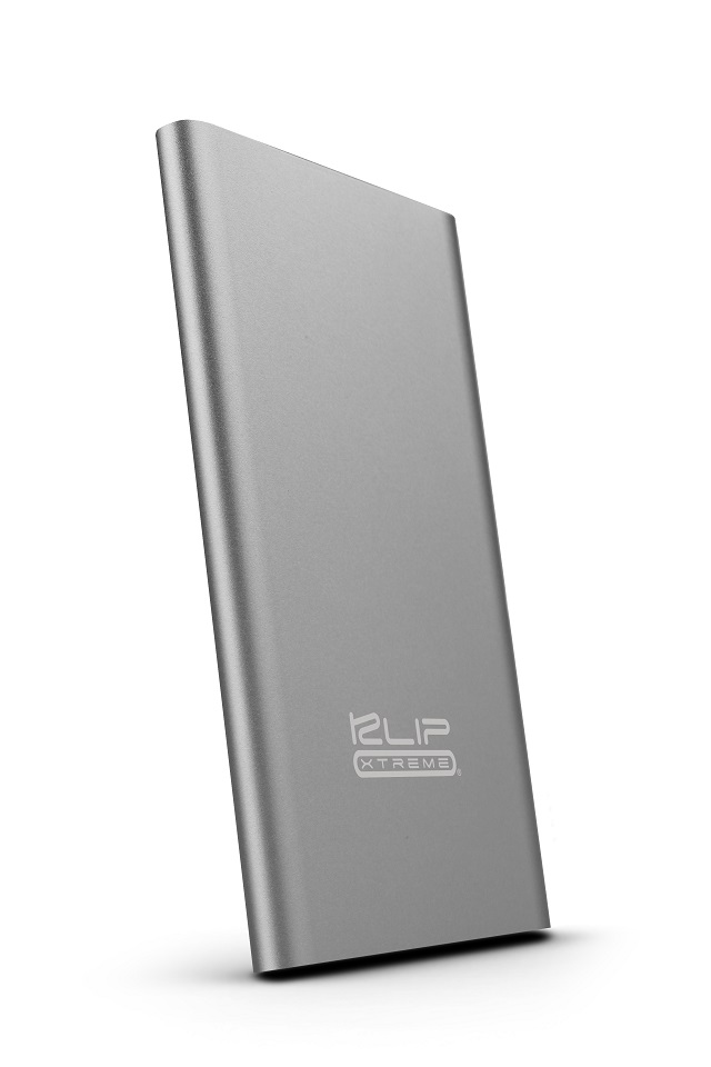 Klip Xtreme KBH-175 - Cargador portátil - 8000 mAh - 2 conectores de salida (USB) - plata - KLIP XTREME