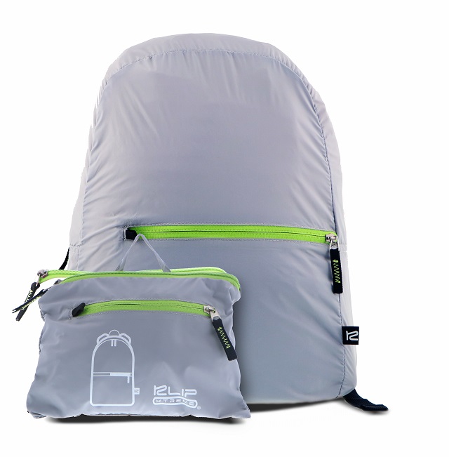 Klip Xtreme - Nylon fabric - Gray - Foldable Backpack - KFB-001GR