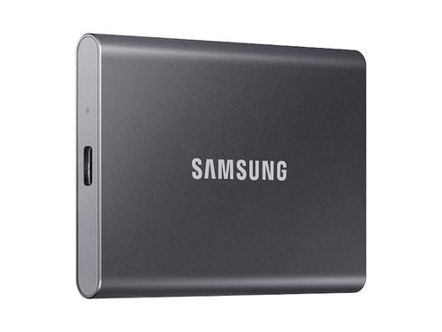 SSD EXTERNO SAMSUNG T7, 1000GB, USB C 3.2, GRIS - MU-PC1T0T/AM