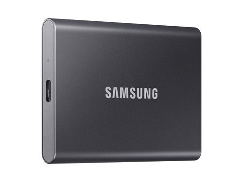 SSD EXTERNO SAMSUNG T7, 500GB, USB C 3.2, GRIS - MU-PC500T/AM