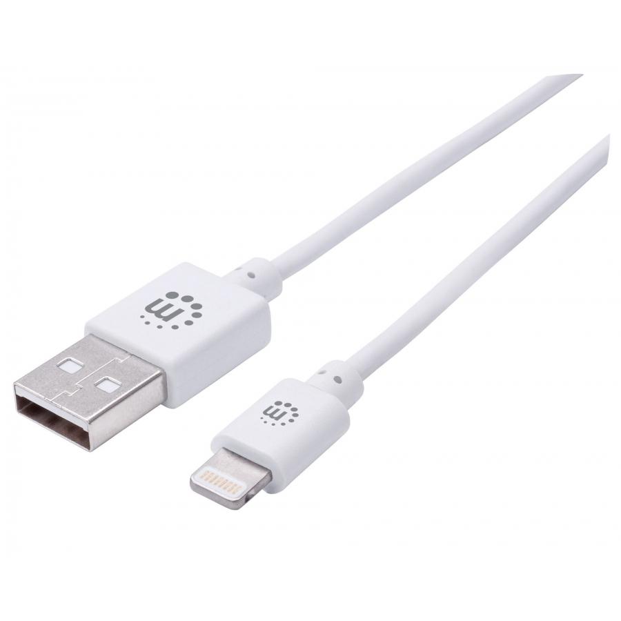 CABLE MAHATTAN ILYNK LIGHTNING A USB 8P A USB BLANCO 3.0M - 390866
