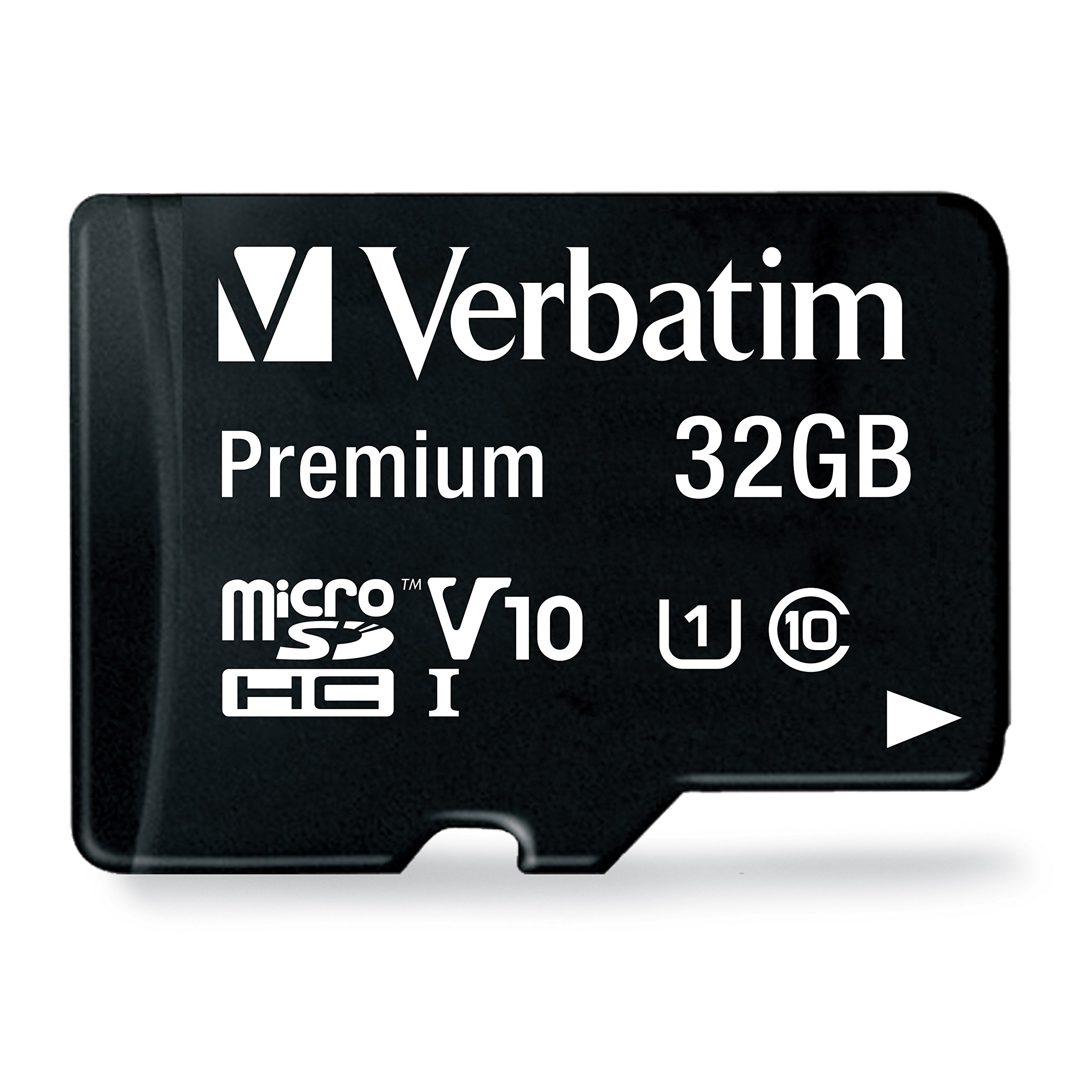 Microsd Verbatim 32GB clase 10 con adapt Tarjeta de memoria microSD hc premium de 32 GB con adaptador. Clase de velocidad de video v10 - admite la grabación en full HD (1080p) interfaz uhs-i, con velocidad u1. Velocidad de lectura de hasta 90 MB/S.                                                 ador                                     - 44083