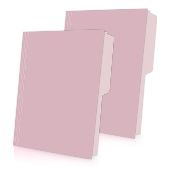 Folder manila Oxford carta color rosa ce Papel manila color stock de 9 pts., pre-suajado superior y lateral para broche de 8 cm, dobleces adicionales para expansión de hasta 2 cm, caja con 100 piezas.                                                                                                 ja 1/2 caja con 100 pzas                 - M750 1/2 PIN