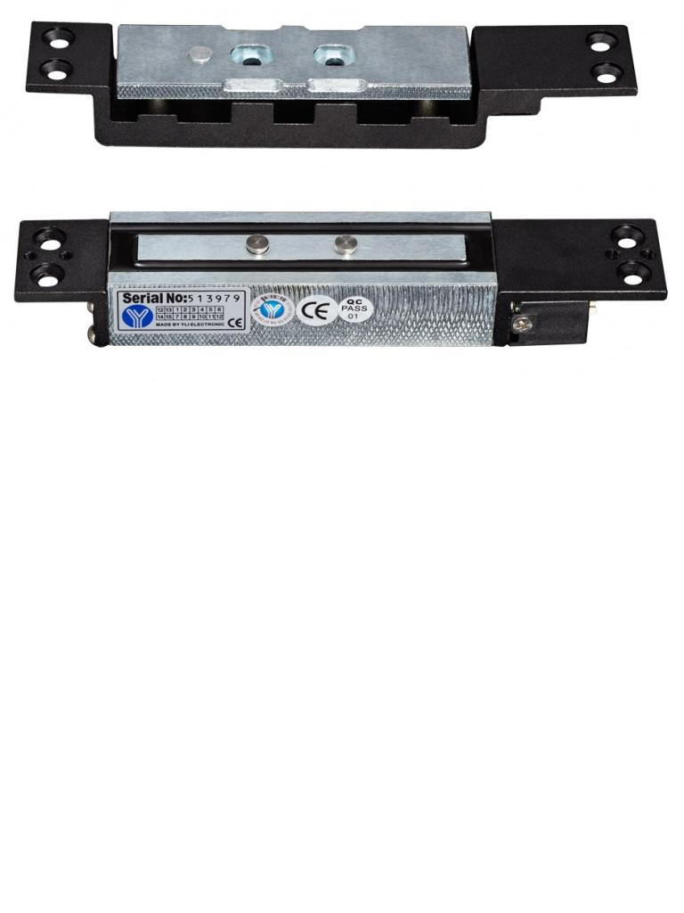 YLI YM2400SL - Contrachapa magnética / Uso rudo / Hasta 1200 Kg de sujeción / Ideal para puertas de cortesía / Sensor de puerta - YM-2400SL