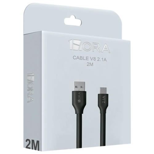 CABLE 1M 2.1A USB A TIPO C NEGRO (copia) CAB245N UPC 7503030523394 - 1HORA