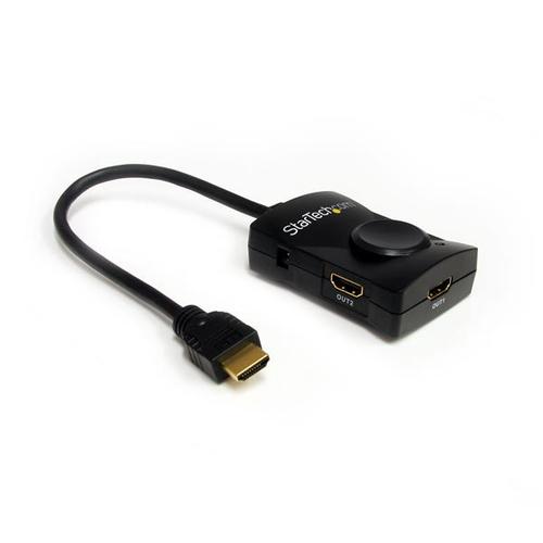 DIVISOR SPLITTER 2 PUERTOS HDMI AUDIO ALIMENTACION USB 1080P UPC 0065030842976 - ST122HDMILE