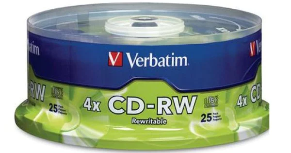 1 PIEZA DE CD-RW VERBATIM 95169, 80MIN/700MB/12X  - VERBATIM