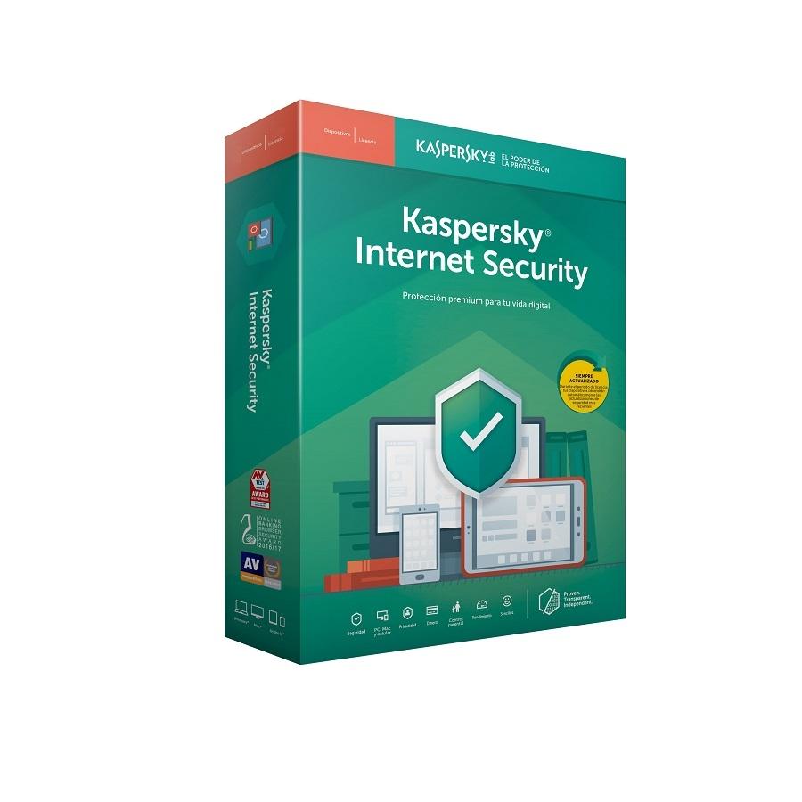 KASPERSKY INTERNET SECURITY - MULTIDISPOSITIVOS / 3 USUARIOS / 1 AÑO / CAJA - TMKS-172