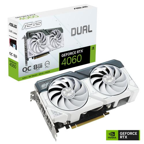 Tarjeta de Video ASUS NVIDIA Dual GeForce RTX 4060 White OC 8GB 128-bit GDDR6 PCI Express 40 DUAL-RTX4060-O8G-WHITE - ASUS