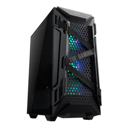 Gabinete Asus GT301 TUF Gaming Negro ARGB Media Torre Mini ITX/Micro ATX/ATX 4xVentiladores Cristal Templado - ASUS