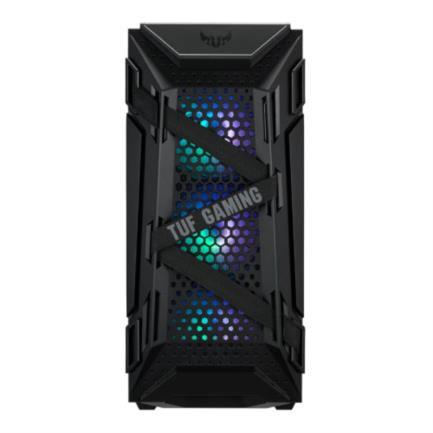 Gabinete Asus GT301 TUF Gaming Negro ARGB Media Torre Mini ITX/Micro ATX/ATX 4xVentiladores Cristal Templado - TUF Gaming GT301