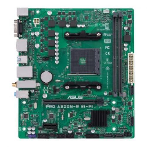Tarjeta Madre Asus AMD A320 Pro S AM4 Ryzen 3ra Generación 2X DDR4 2933 32GB M.2(SATA-PCIe) - PRO A320M-R WI-FI