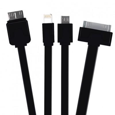 Cable USB Multi puntas ACTECK MB-01068, Negro BASICS MB-01068 EAN 7506215912648UPC  - ACTECK