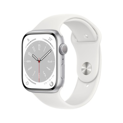 Apple Watch Series 8 GPS 41mm Silver Aluminium Case with White Sport Band - Regular MP6K3LZ/A MP6K3LZ/A EAN UPC  - MP6K3LZ/A