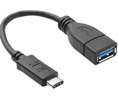 Cable USB V3.0 Tipo C, OTG BROBOTIX 053161, USB C, USB A, Negro 053161 053161 EAN 7503028558599UPC  - ACCRBT3240