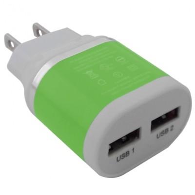 CARGADOR BROBOTIX 2 PTS USB 161264V, Verde, Pared, Corriente alterna, 5 V 2 PTS USB 161264V 161264VEAN UPC  - 161264V