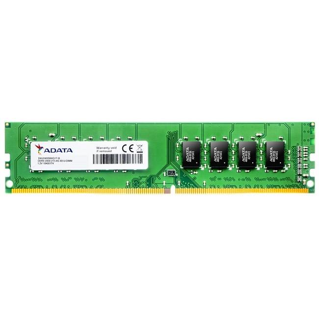 Memoria RAM ADATA PREMIER, 4 GB, DDR4, 2400 MHz, 288-pin DIMM, PC de Escritorio PREMIER AD4U2400J4G17-S EAN 4712366965713UPC  - ADATA