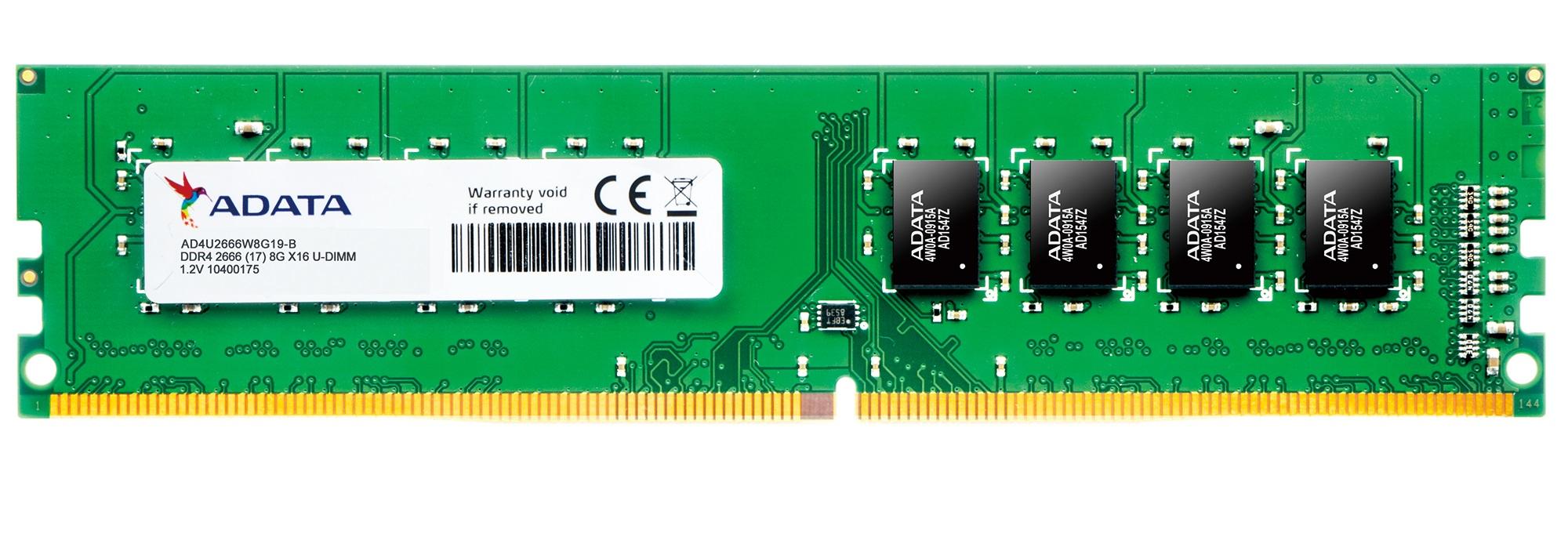 MEMORIA DDR4 ADATA 8GB 2666 MHz UDIMM (AD4U266638G19-S) - ADATA