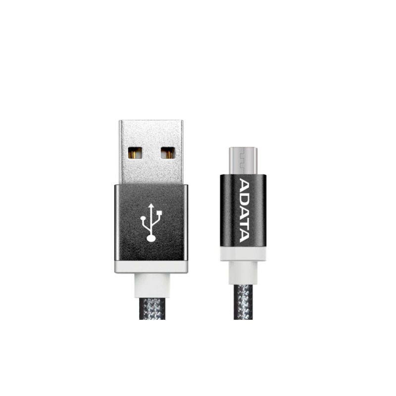 CABLE ADATA AMUCAL-100CMK-CBK MICRO USB DE 100CM 2.4A NEGRO ANDROID - ADATA