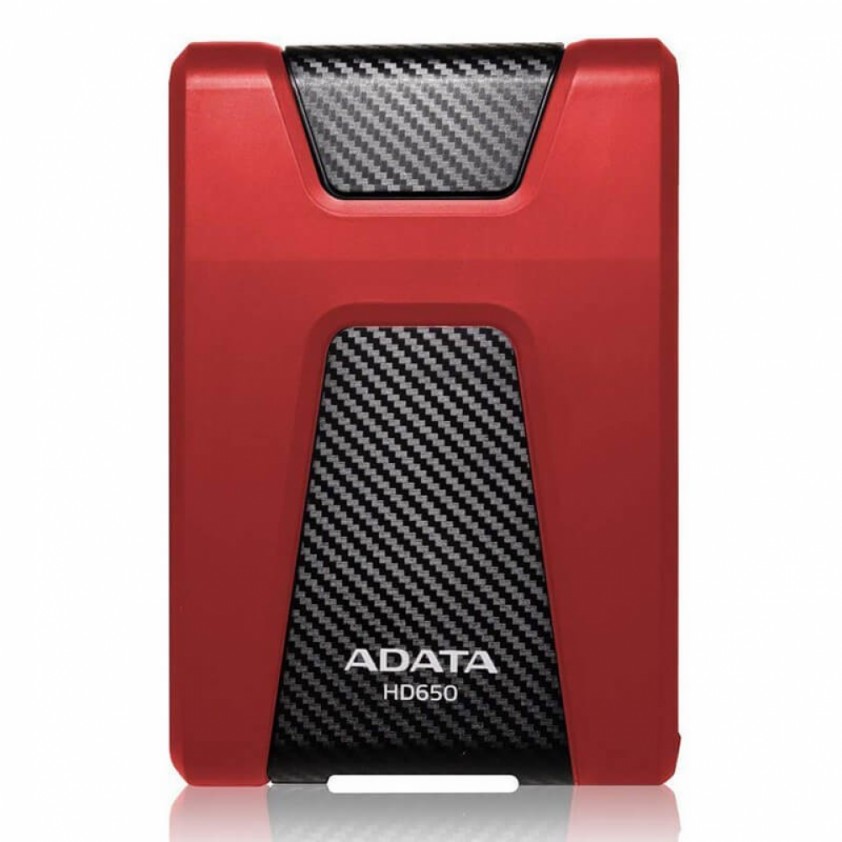 DISCO DURO ADATA AHD650-1TU31-CRD ANTIGOLPES GOMA ROJO USB 3.1 - Código: HD650RD-1TB | Compra en Guadalajara