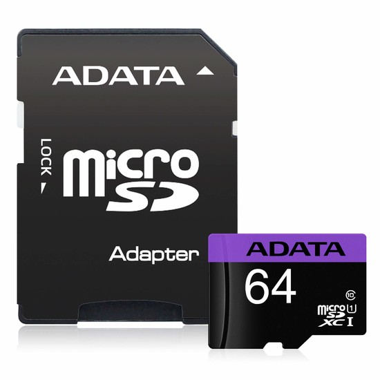 MEMORIA ADATA MICRO SD AUSDX64GUICL10-RA1 64GB CON ADAPTADOR - ADATA