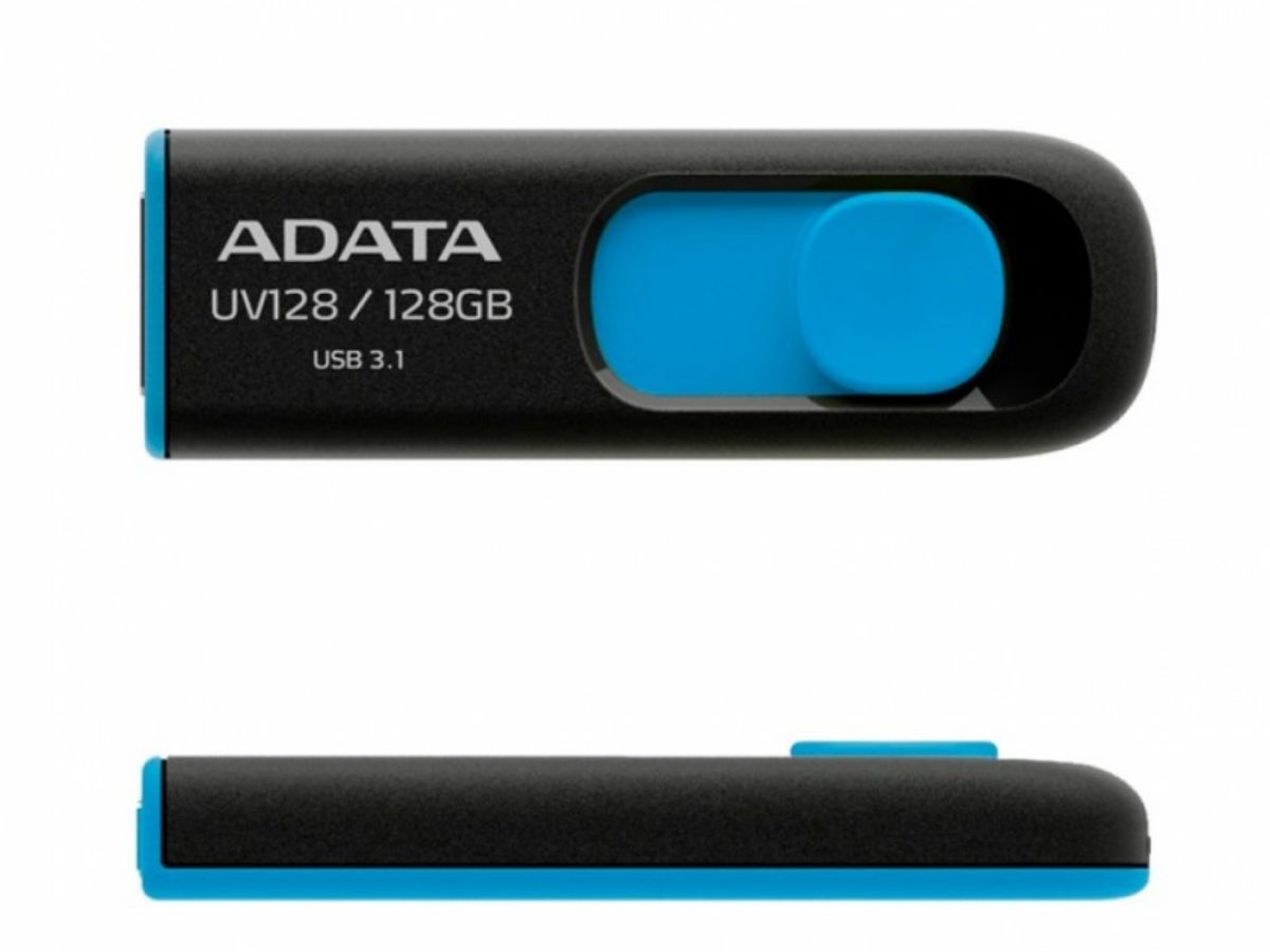 FLASH ADATA UV128  32GB NEGRO Y AZUL USB 3.0 - ADATA