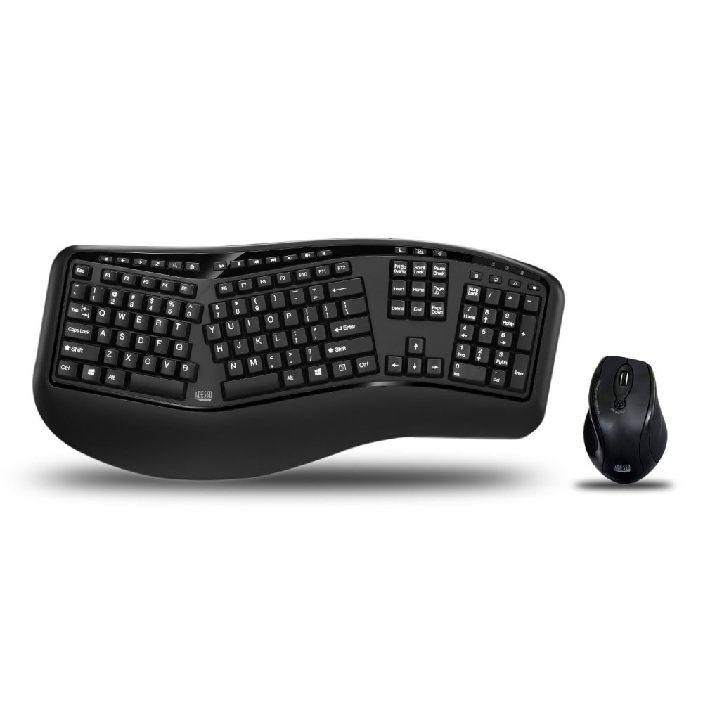 COMBO TECLADO Y MOUSE  INALAMBRICOS ERGONOMICO TRU FROM - WKB-1500GB