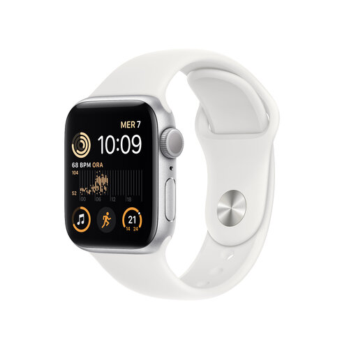 WATCH SE GPS 40MM SILVER ALUM case-white-sport-band-regular UPC  - APPLE