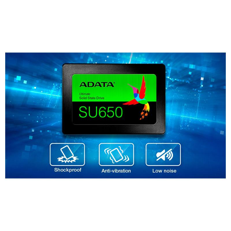 UNIDAD SSD ADATA SU650 1.92T SATA III 2.5" (ASU650SS-1T92T-R) - ADATA
