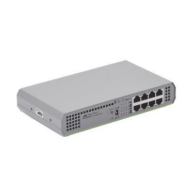 AT-GS910/8-10 Switch Gigabit No Administrable, 8 Puertos 10/100/1000 Mbps fuente de alimentación interna <br>  <strong>Código SAT:</strong> 43222610