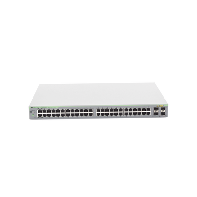 AT-GS950/48-10 Switch Gigabit WebSmart de 48 puertos 10/100/1000 Mbps (4 x Combo) + 4 puertos gigabit SFP Combo <br>  <strong>Código SAT:</strong> 43222610