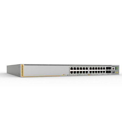 Switch PoE+ Stackeable Capa 3, 20 puertos 10/100/1000 Mbps + 4 x 100M/1G/2.5/5G-T + 4 puertos SFP+ 10 G, hasta 740 W, fuente redundante, NetCover Preference <br>  <strong>Código SAT:</strong> 43222610 <img src='https://ftp3.syscom.mx/usuarios/fotos/logotipos/allied_telesis.png' width='20%'>  - AT-X530-28GPXM-B11